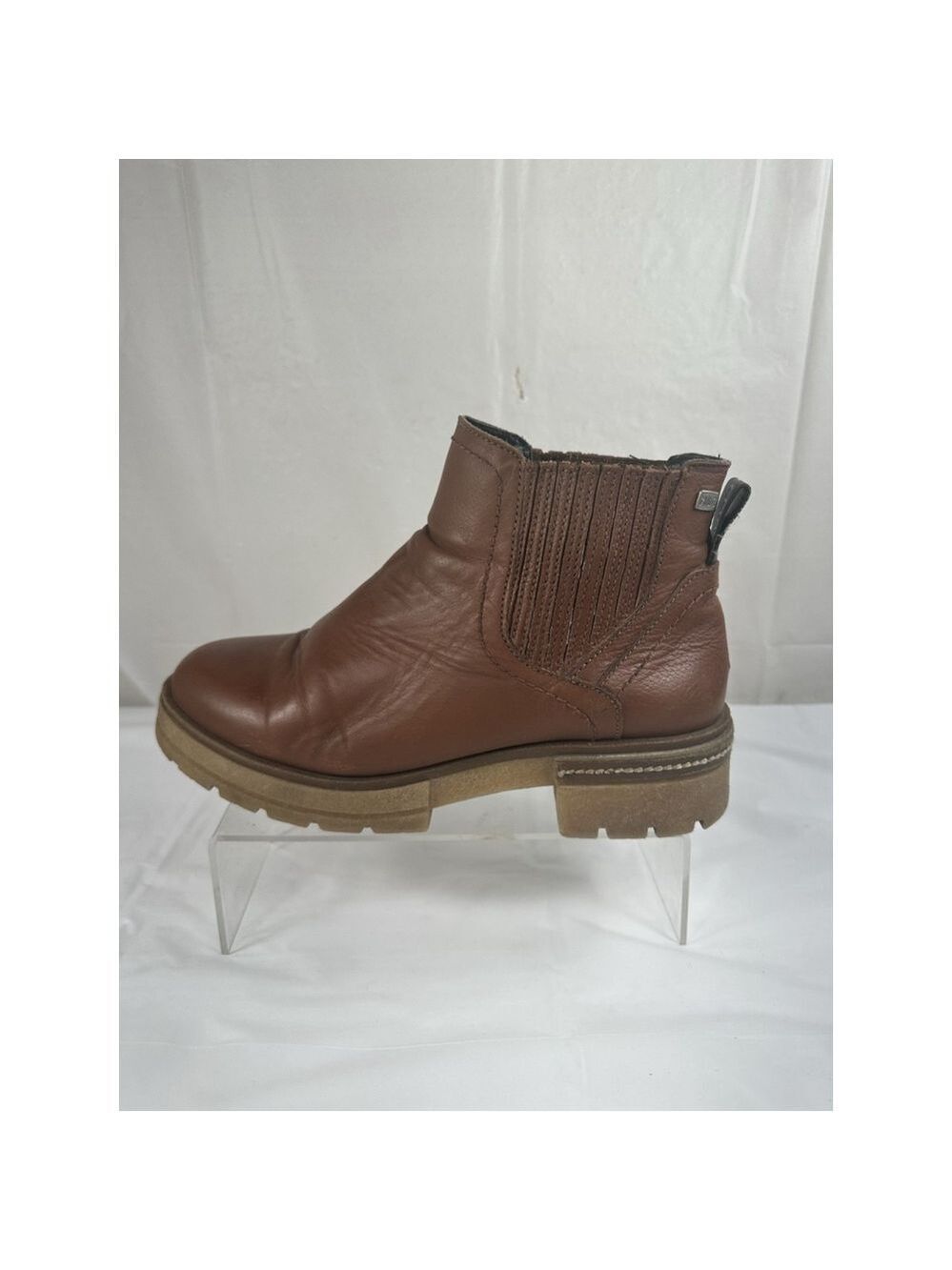 Musse & Cloud CHELSEA PLATFORM BOOT BROWN LUG SOLE - Picture 11 of 14